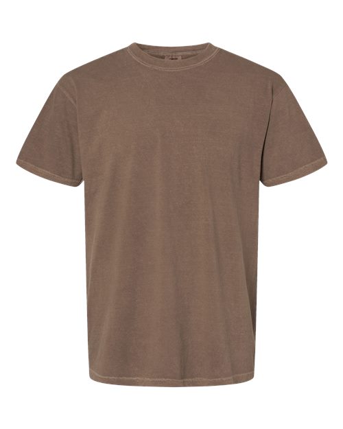 Comfort Colors Garment-Dyed Heavyweight T-Shirt 1717 Espresso Custom Embroidered Business Logo