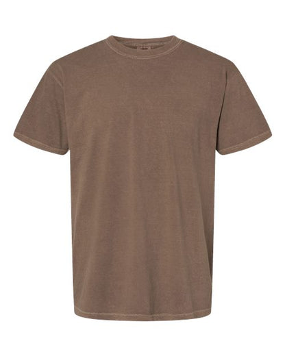 Comfort Colors Garment-Dyed Heavyweight T-Shirt 1717 Espresso Custom Embroidered Business Logo