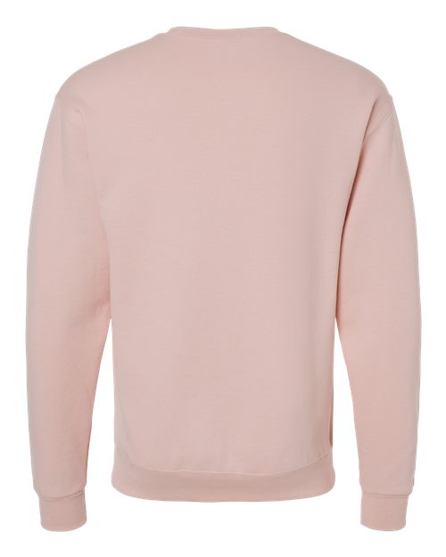 JERZEES NuBlend® Crewneck Sweatshirt 562MR Blush Pink Custom Embroidered Business Logo