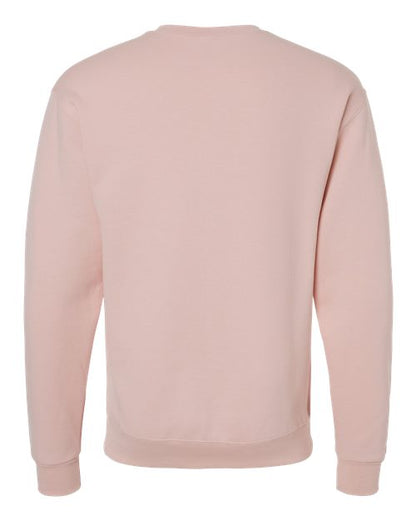 JERZEES NuBlend® Crewneck Sweatshirt 562MR Blush Pink Custom Embroidered Business Logo