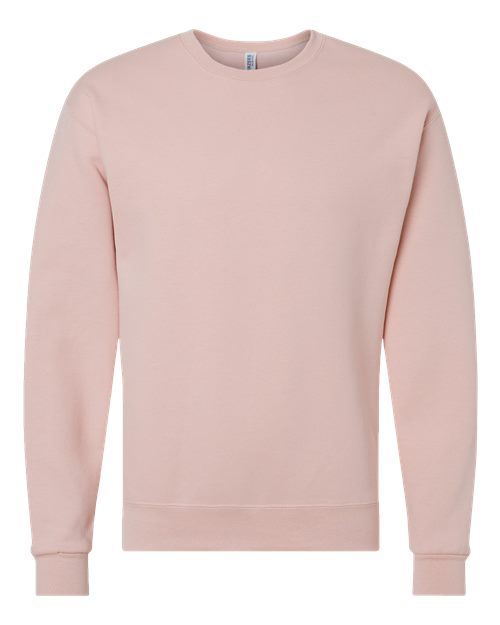 JERZEES NuBlend® Crewneck Sweatshirt 562MR Blush Pink Custom Embroidered Business Logo