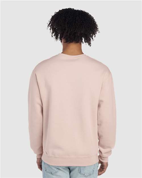 JERZEES NuBlend® Crewneck Sweatshirt 562MR Blush Pink Custom Embroidered Business Logo