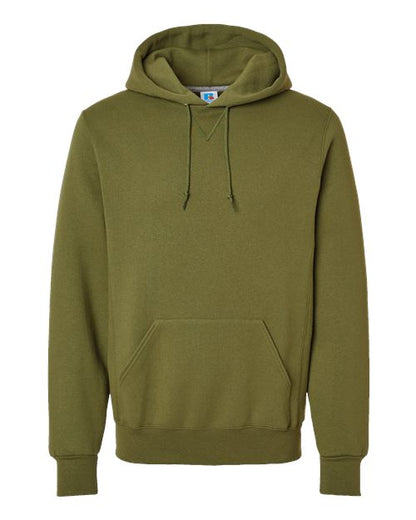 Russell Athletic Dri Power® Hooded Sweatshirt 695HBM Dark Green Custom Embroidered Business Logo