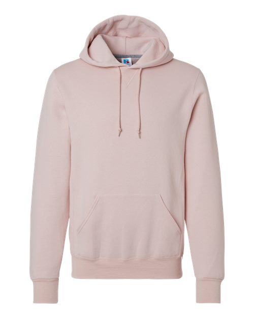 Russell Athletic Dri Power® Hooded Sweatshirt 695HBM Blush Pink Custom Embroidered Business Logo