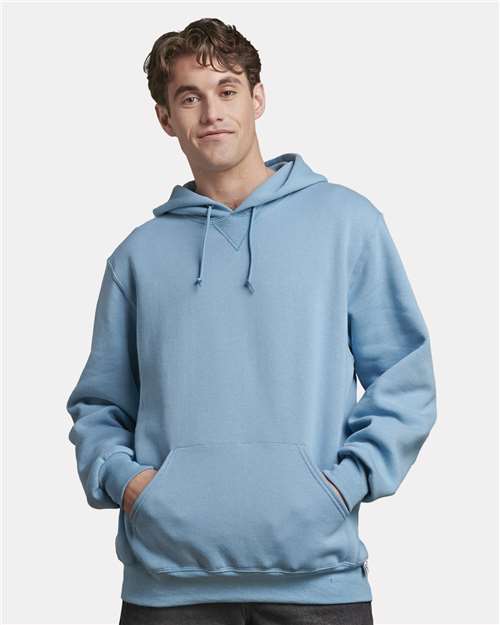 Russell Athletic Dri Power® Hooded Sweatshirt 695HBM Arctic Blue Custom Embroidered Business Logo