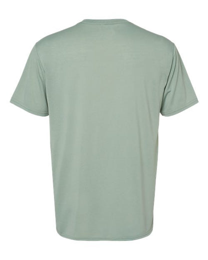 Gildan Performance® T-Shirt 42000 Safety Pink Custom Embroidered Business Logo