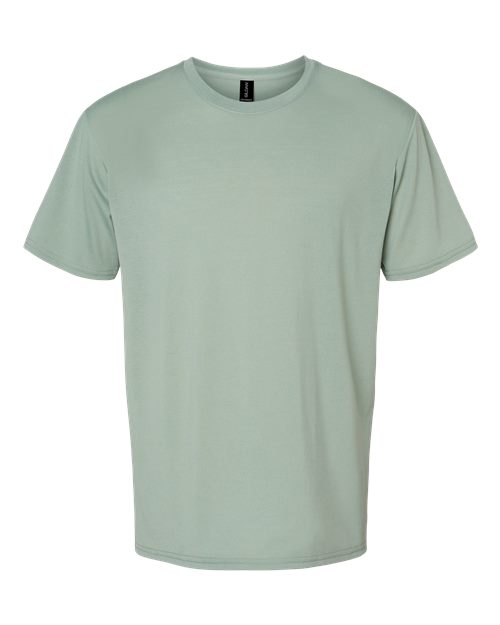 Gildan Performance® T-Shirt 42000 Safety Pink Custom Embroidered Business Logo