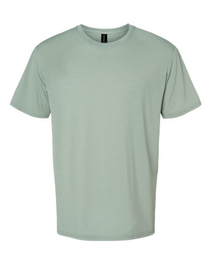 Gildan Performance® T-Shirt 42000 Safety Pink Custom Embroidered Business Logo