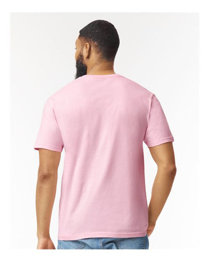 Gildan Softstyle® T-Shirt 64000 Light Pink Custom Embroidered Business Logo