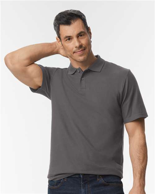 Gildan Softstyle® Adult Pique Polo 64800 Custom Embroidered Business Logo