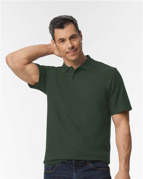 Gildan Softstyle® Adult Pique Polo 64800 Custom Embroidered Business Logo