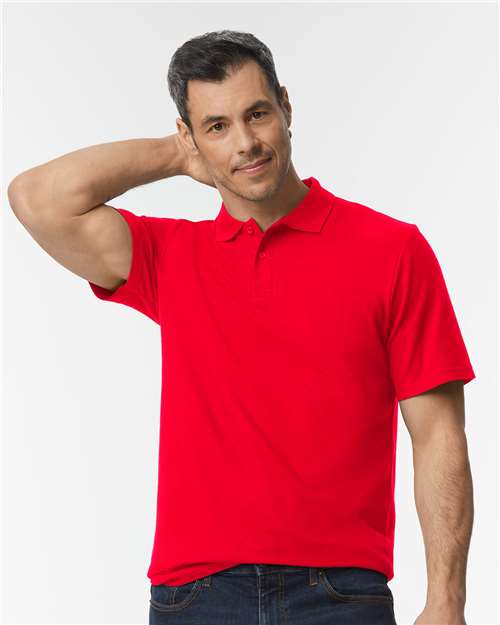 Gildan Softstyle® Adult Pique Polo 64800 Custom Embroidered Business Logo