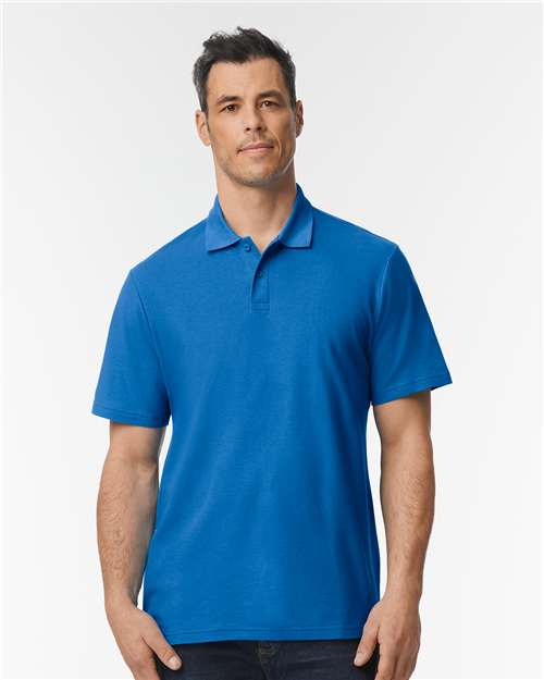 Gildan Softstyle® Adult Pique Polo 64800 Custom Embroidered Business Logo