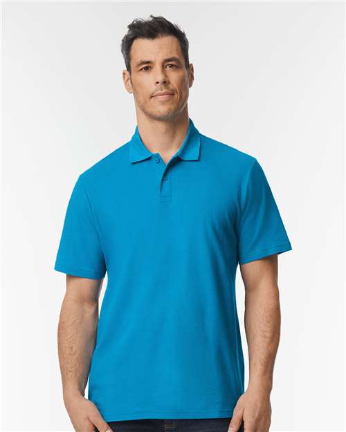 Gildan Softstyle® Adult Pique Polo 64800 Custom Embroidered Business Logo