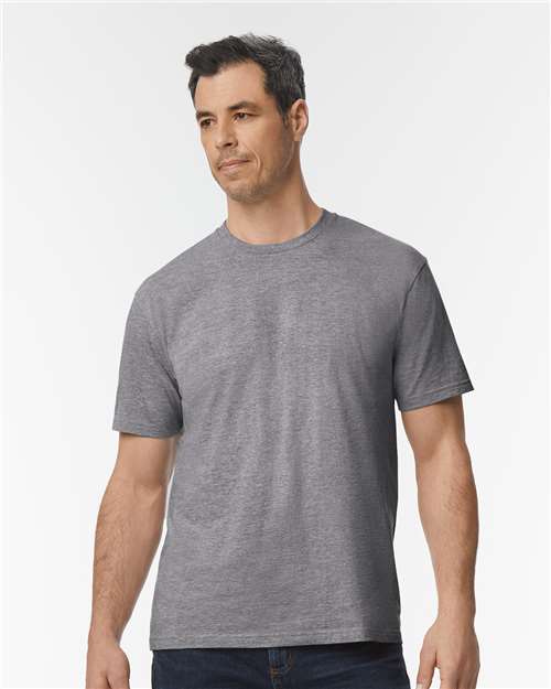 Custom Embroidered  Gildan Softstyle® Midweight T-Shirt 65000 Graphite Heather