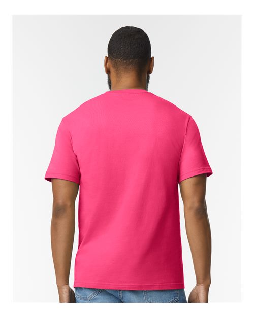 Gildan Softstyle® Midweight T-Shirt 65000 Heliconia Custom Embroidered Business Logo