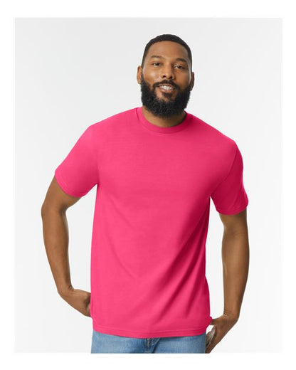 Gildan Softstyle® Midweight T-Shirt 65000 Graphite Heather Custom Embroidered Business Logo