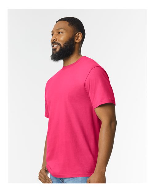 Gildan Softstyle® Midweight T-Shirt 65000 Heliconia Custom Embroidered Business Logo