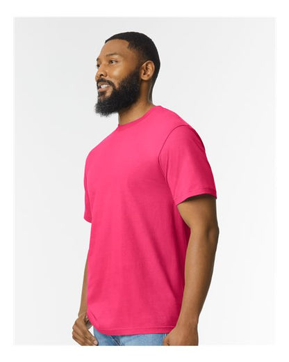 Gildan Softstyle® Midweight T-Shirt 65000 Heliconia Custom Embroidered Business Logo
