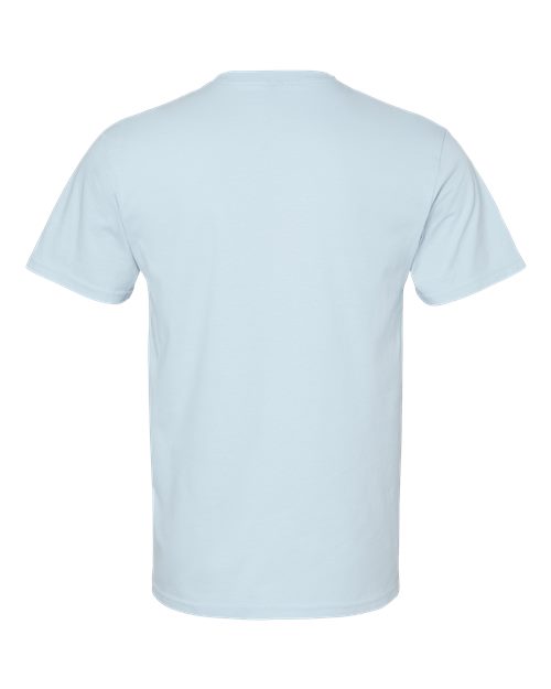 Gildan Softstyle® Midweight T-Shirt 65000 Light Blue Custom Embroidered Business Logo