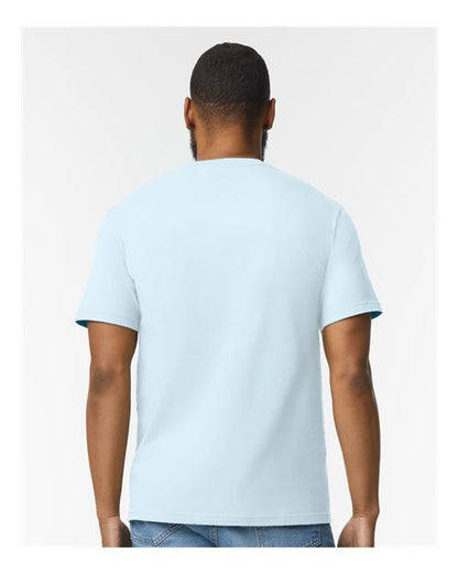 Gildan Softstyle® Midweight T-Shirt 65000 Light Blue Custom Embroidered Business Logo