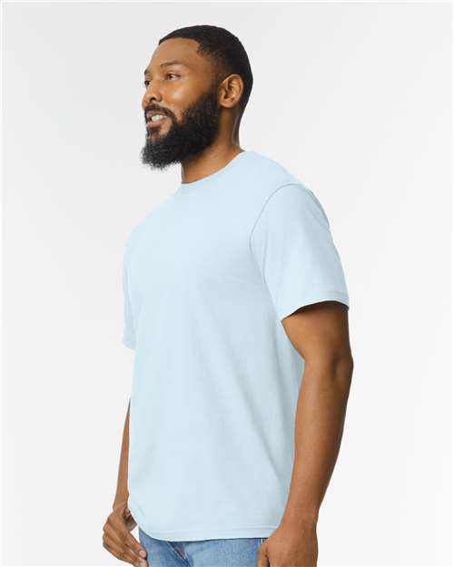 Gildan Softstyle® Midweight T-Shirt 65000 Light Blue Custom Embroidered Business Logo