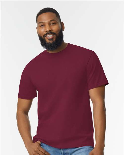 Gildan Softstyle® Midweight T-Shirt 65000 Light Blue Custom Embroidered Business Logo