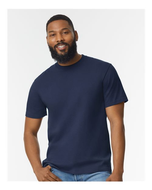 Gildan Softstyle® Midweight T-Shirt 65000 Mustard Custom Embroidered Business Logo