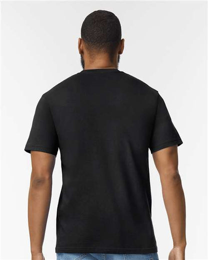 Gildan Softstyle® Midweight T-Shirt 65000 Pitch Black Custom Embroidered Business Logo