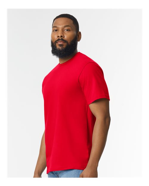 Gildan Softstyle® Midweight T-Shirt 65000 Red Custom Embroidered Business Logo