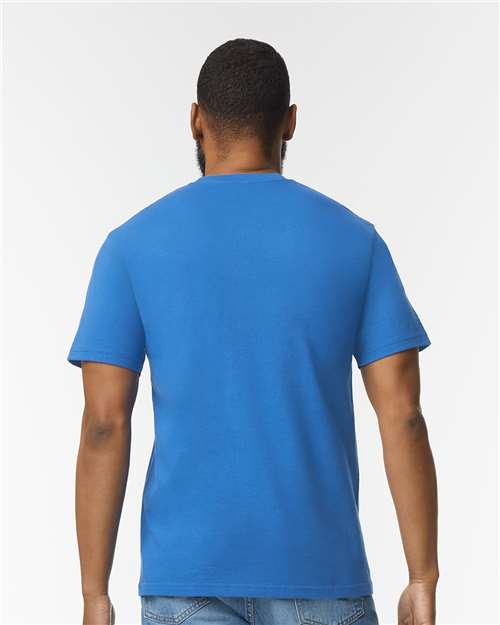 Gildan Softstyle® Midweight T-Shirt 65000 Royal Custom Embroidered Business Logo