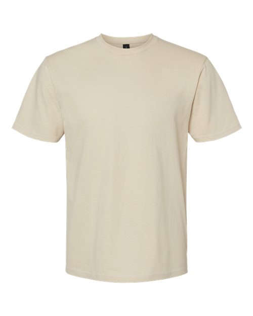 Gildan Softstyle® Midweight T-Shirt 65000 Sand Custom Embroidered Business Logo