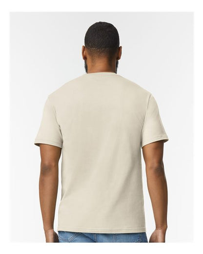 Gildan Softstyle® Midweight T-Shirt 65000 Sand Custom Embroidered Business Logo