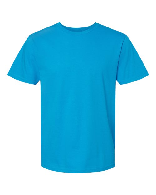 Gildan Softstyle® Midweight T-Shirt 65000 Sapphire Custom Embroidered Business Logo