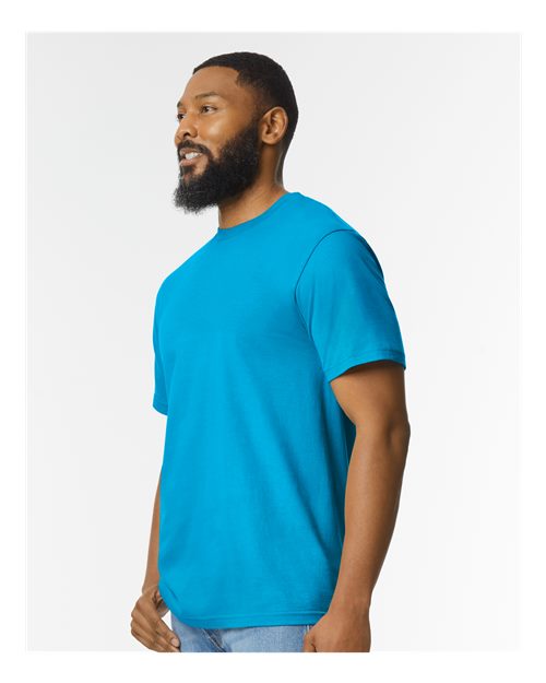 Gildan Softstyle® Midweight T-Shirt 65000 Sapphire Custom Embroidered Business Logo