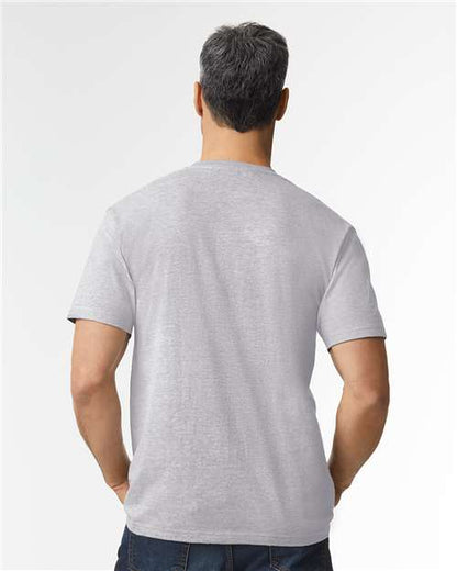 Gildan Softstyle® Midweight T-Shirt 65000 Sport Grey Custom Embroidered Business Logo