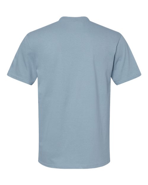 Gildan Softstyle® Midweight T-Shirt 65000 Stone Blue Custom Embroidered Business Logo