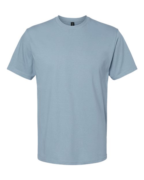 Gildan Softstyle® Midweight T-Shirt 65000 Stone Blue Custom Embroidered Business Logo