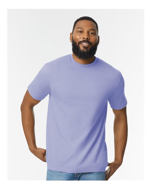 Custom Embroidered  Gildan Softstyle® Midweight T-Shirt 65000 Violet
