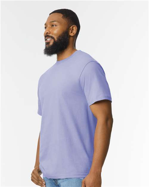 Gildan Softstyle® Midweight T-Shirt 65000 Violet Custom Embroidered Business Logo