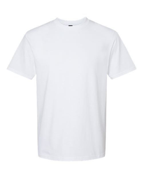 Gildan Softstyle® Midweight T-Shirt 65000 White Custom Embroidered Business Logo