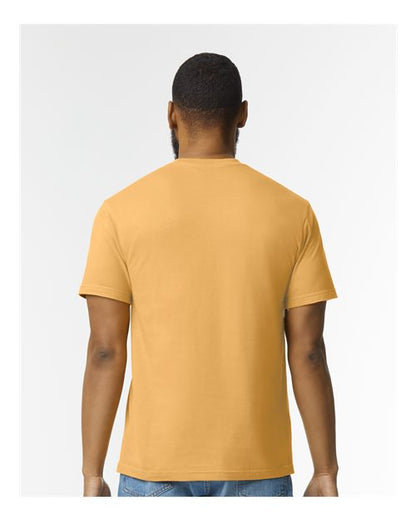 Gildan Softstyle® Midweight T-Shirt 65000 Mustard Custom Embroidered Business Logo