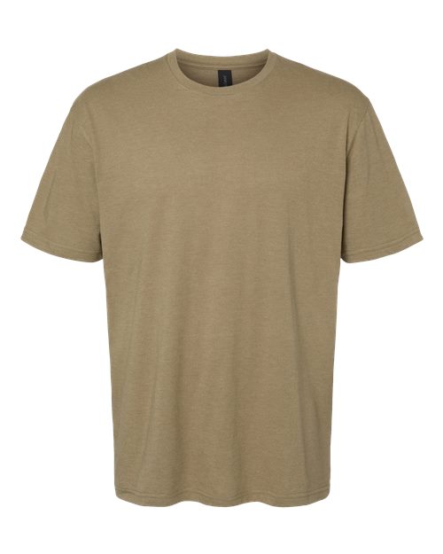 Gildan Softstyle® CVC T-Shirt 67000 Dark Heather Custom Embroidered Business Logo