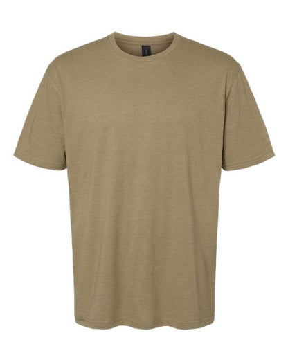 Gildan Softstyle® CVC T-Shirt 67000 Dune Mist Custom Embroidered Business Logo
