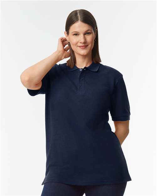 Gildan Hammer™ Pique Polo 85800 Custom Embroidered Business Logo