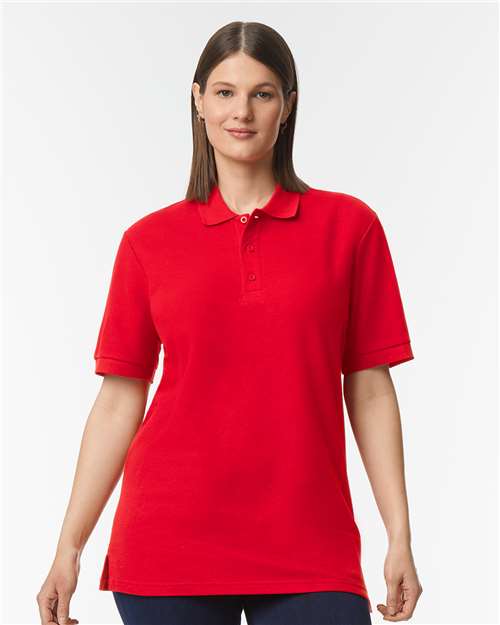 Gildan Hammer™ Pique Polo 85800 Custom Embroidered Business Logo