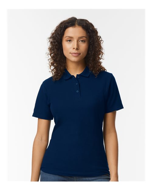 Gildan Softstyle® Women's Pique Polo 64800L Custom Embroidered Business Logo