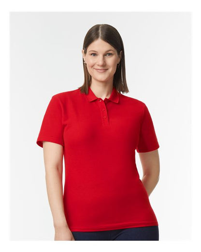 Gildan Softstyle® Women's Pique Polo 64800L Custom Embroidered Business Logo