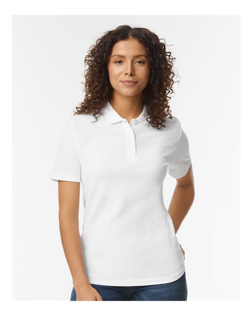 Gildan Softstyle® Women's Pique Polo 64800L Custom Embroidered Business Logo