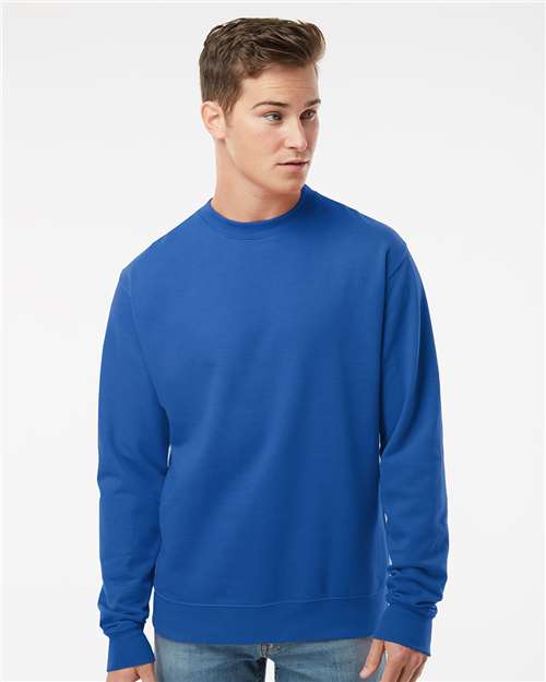 Custom Embroidered  Independent Trading Co. Midweight Crewneck Sweatshirt SS3000 Royal